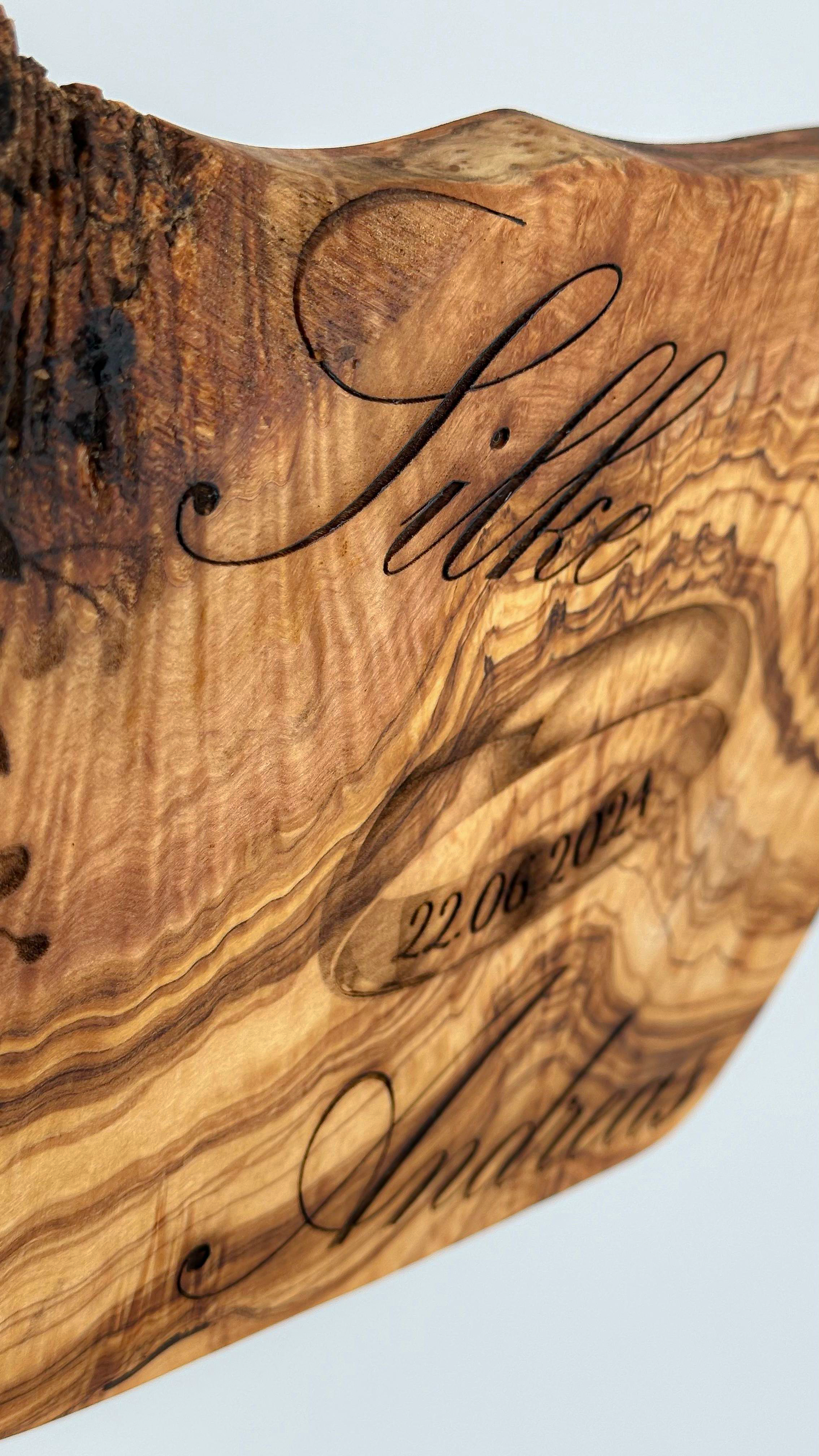 Holzschild „Trauring“