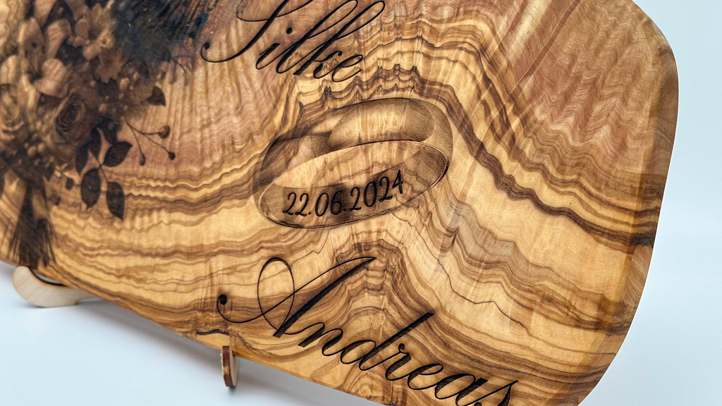 Holzschild „Trauring“