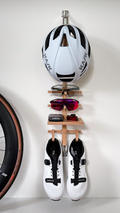 Bike Gear Wandhalterung aus Holz & Edelstahl