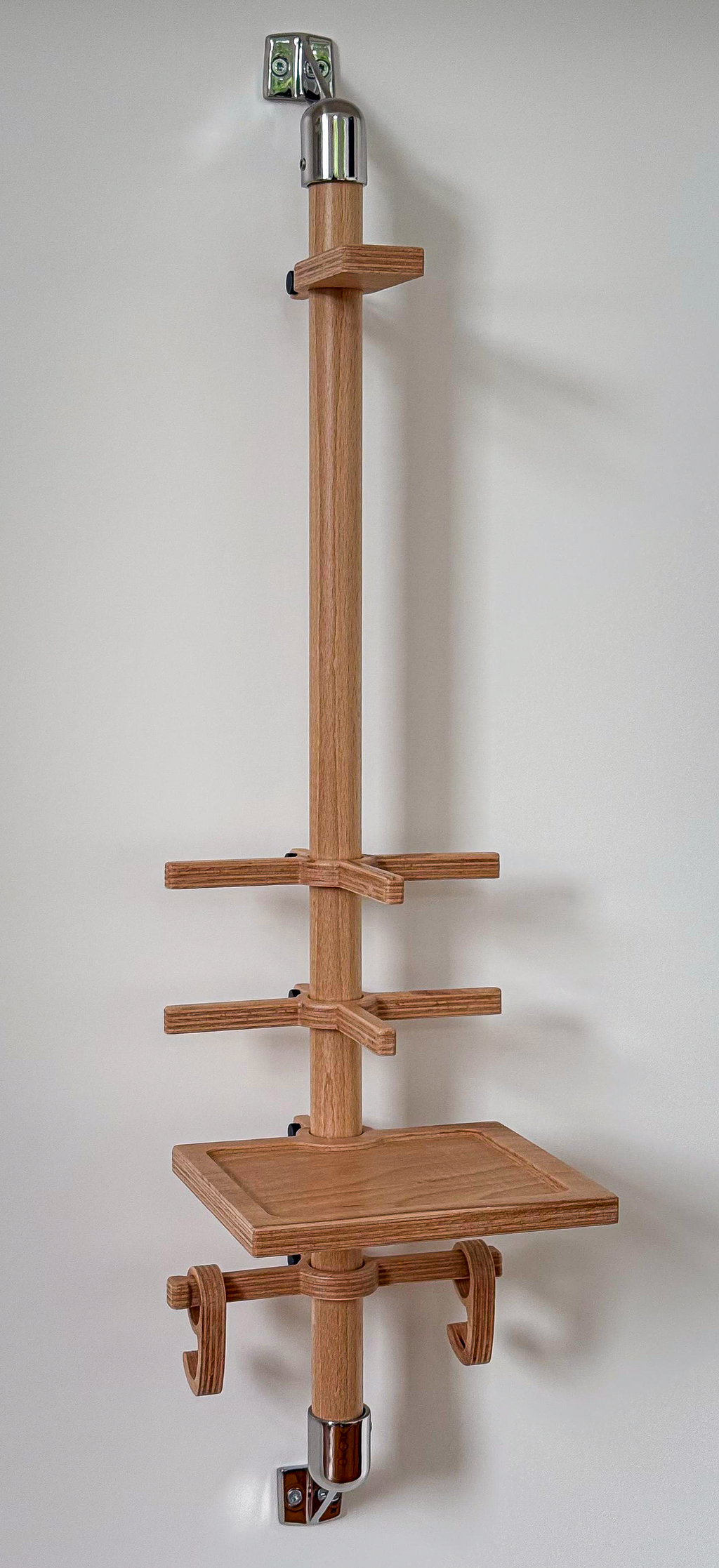 Bike Gear Wandhalterung aus Holz & Edelstahl