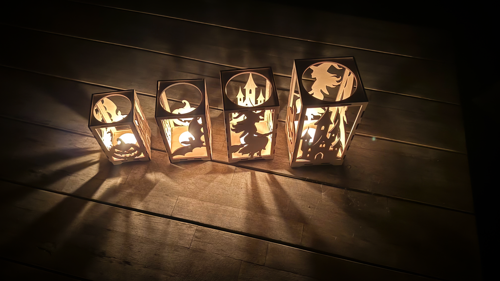 Holz Halloween-Laterne „Autumn Shade“